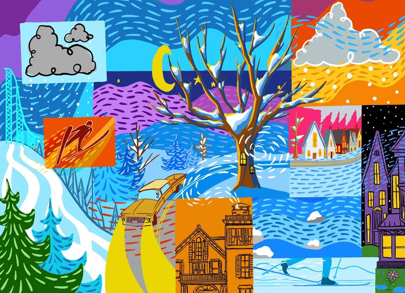 John Garoutte’s proposal for the addition to his mural, Patchwork
