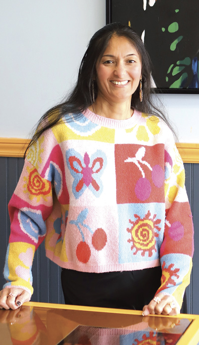 Falguni Mehta, owner of Turmeric Kitchen on MiracleMile in Lebanon.