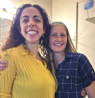 Rawan Bresselsmith (L) and Jane Svindrychova (R), both UV 24-Hour Play Fest actresses.