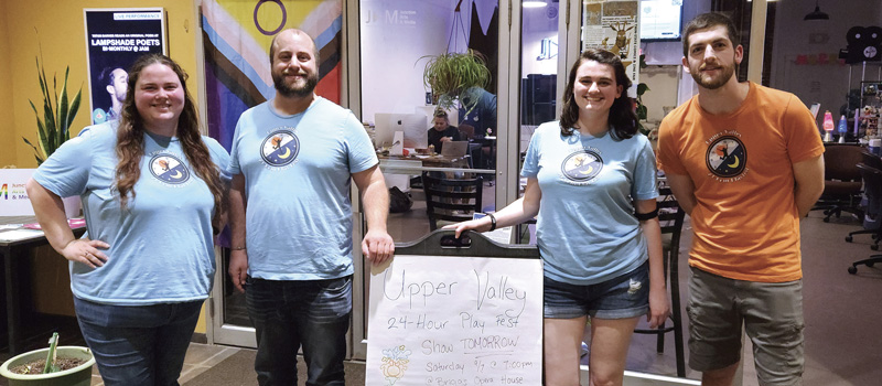 Upper Valley 24-Hour Play Fest Producers: Molly Raposa, Aaron Richter, Rachael Thomeer, Loriston Fennell