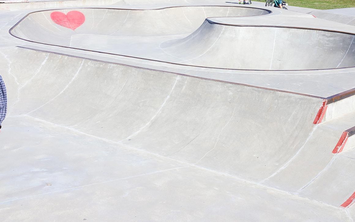 A teenager named Gray enjoys the Rusty Berrings Skate Park on a sunny April day in West Lebanon.