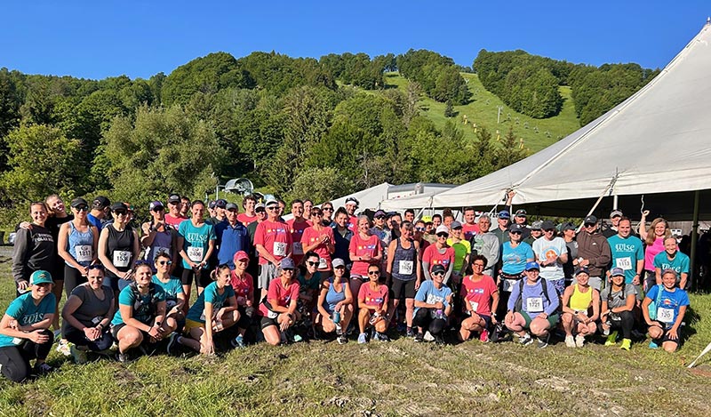 Non-profi t partners team together during the Covered Bridges Half Marathon to support their local communities.