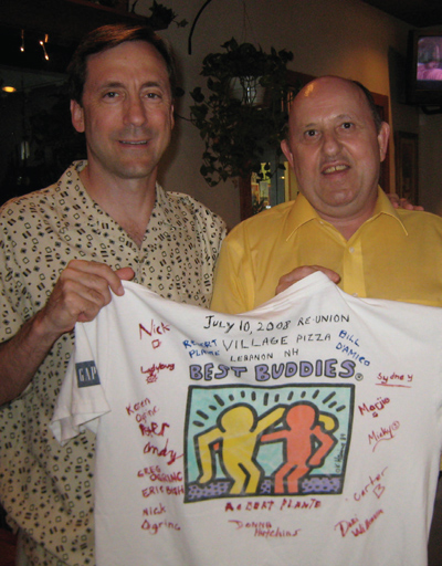 Best buddies, Robert Plante and Bill D’Amico, who met and connectedthrough the Best Buddies program 25 years ago.