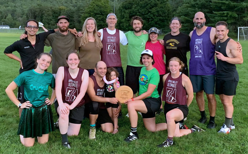 2024 League Team photo. Becca Bates (back row, sixth from left) grew up in Lebanon and found the league about 20 years ago when she was looking for a way to make new friends.